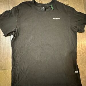 G-Star RAW Men's Black Short-Sleeve Crew Neck T-Shirt Size M
